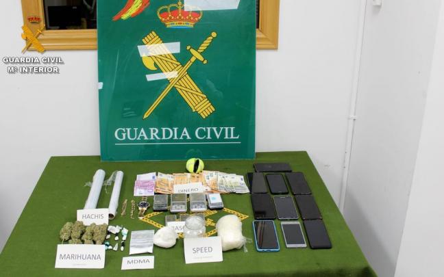 Imagen de la droga incautada