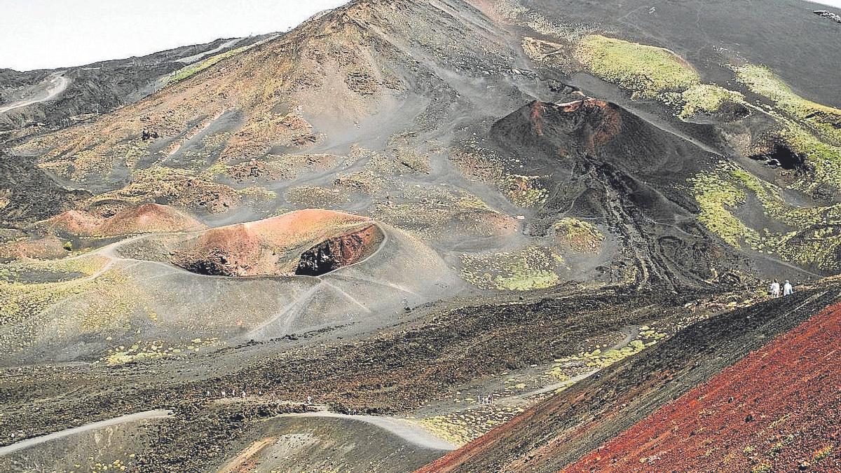 El famoso volcán Etna.