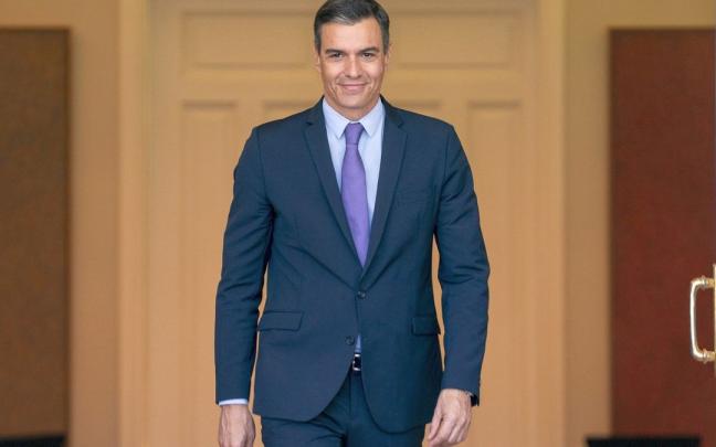 El presidente espa&ntilde;ol, Pedro S&aacute;nchez, la semana pasada en el Palacio de la Moncloa.