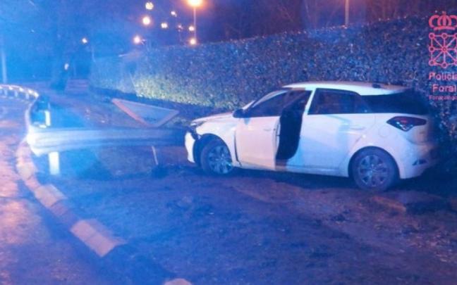 Salida de v&iacute;a con alcoholemia del conductor.