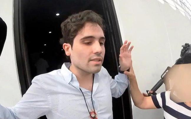 Ovidio Guzmán, en el momento de su detención Ovidio Guzmán, en el momento de su detención