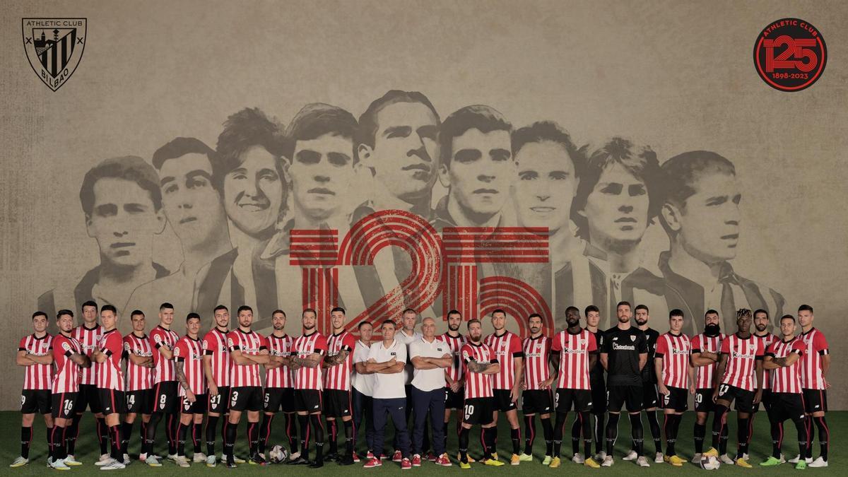 El póster del primer equipo masculino del Athletic