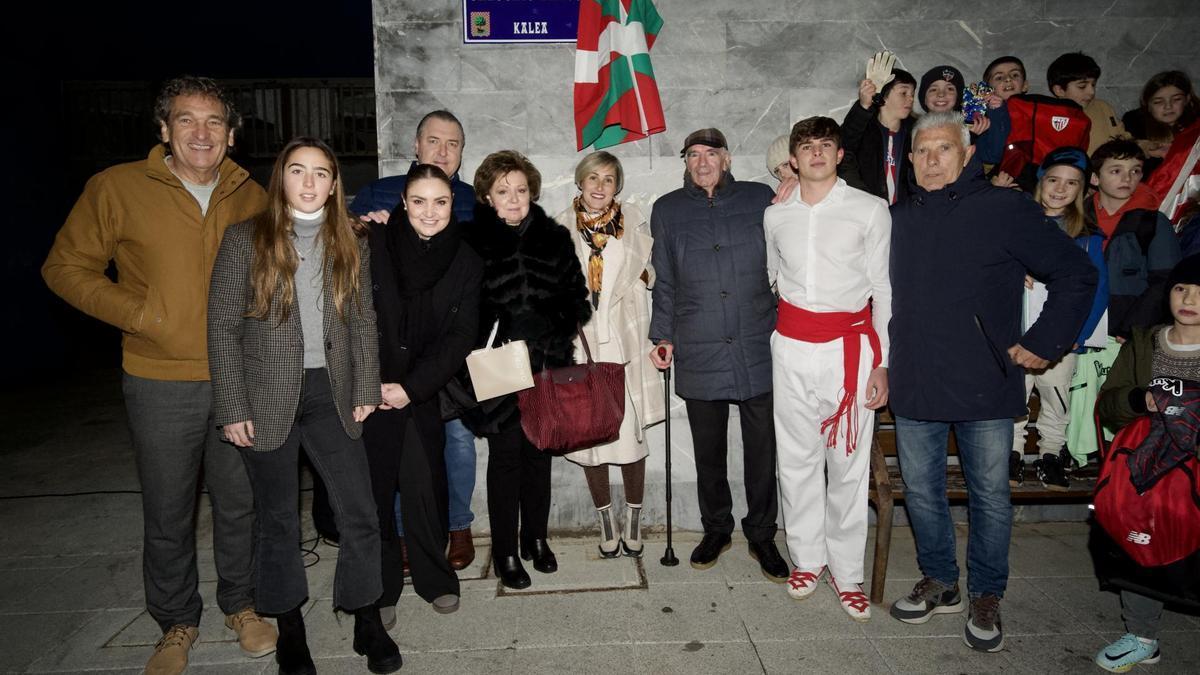 Acto en honor a Gregorio Blasco en Mundaka.