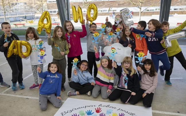 Acto de Adano en el Colegio Público Elorri de Pamplona