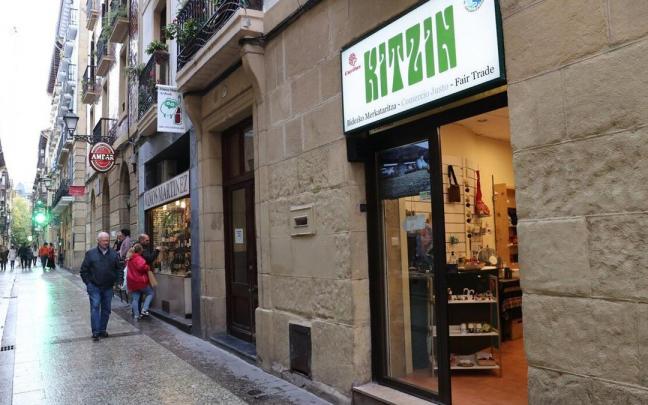 Tienda Kitzin de comercio justo en la Parte Vieja Tienda Kitzin de comercio justo en la Parte Vieja