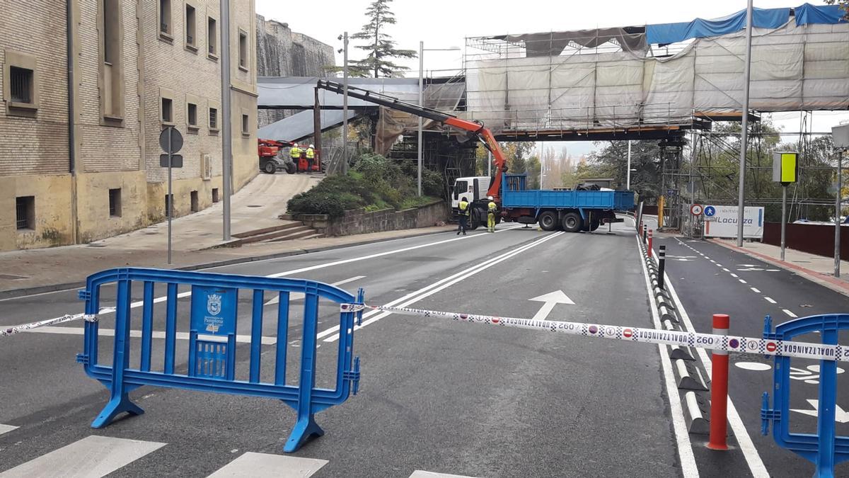 Imagen de la zona acordonada