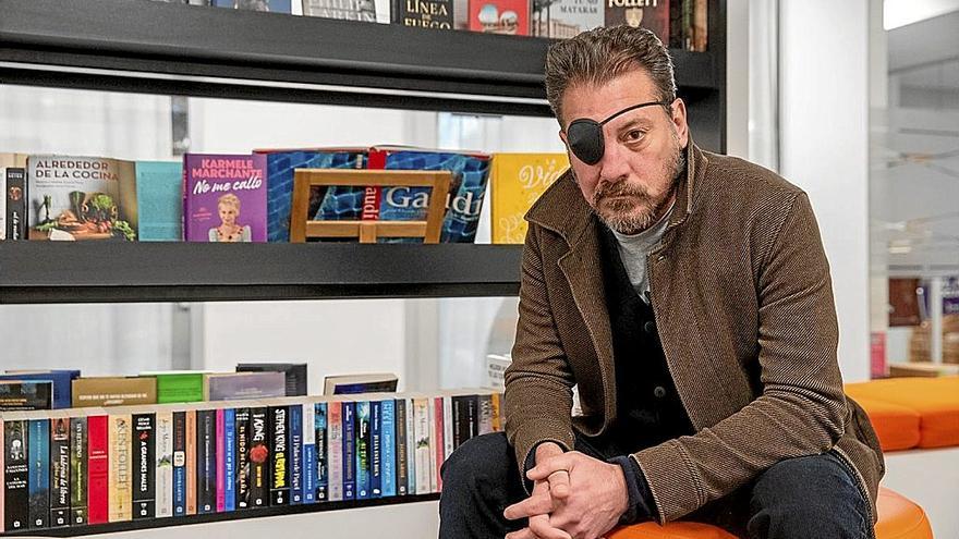 El escritor, en la presentación de su nueva novela.