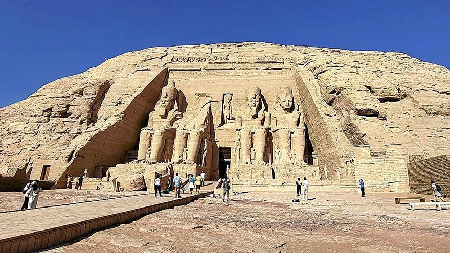 Los templos de Abu Simbel se encuentran en Nubia, al sur de Egipto.