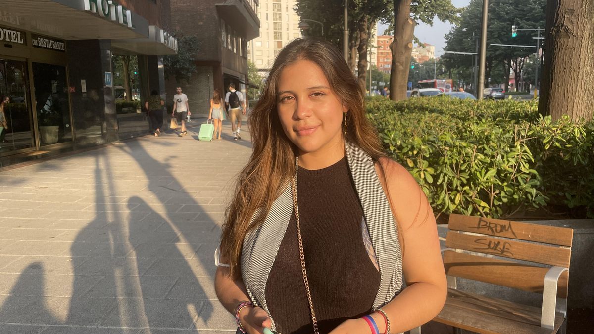 Daniela llegó a Bizkaia con 18 años desde Colombia.