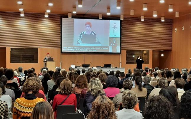 Imagen de la intervenci&oacute;n de la consejera de Salud