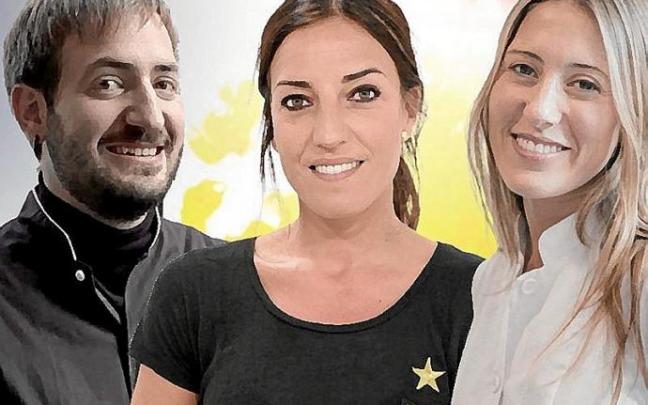 Iñaki Andradas, Eli Pinedo y Toscana Viar. Foto: EITB