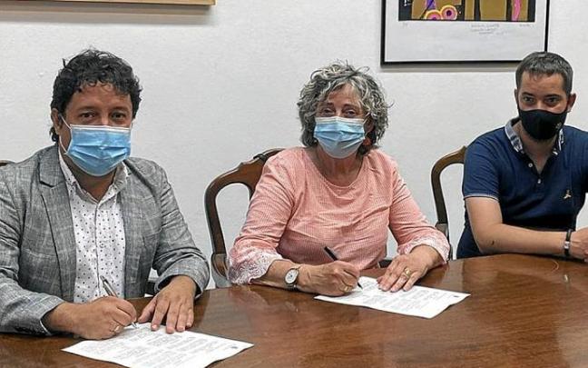 Xabier Txurruka junto a Ana Argarate. Foto: N.G.