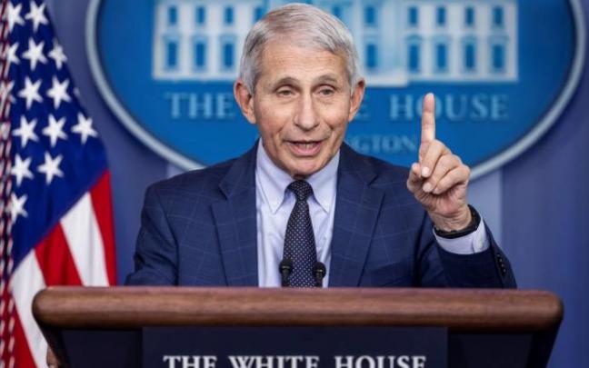 Anthony Fauci, en rueda de prensa en la Casa Blanca. Anthony Fauci, en rueda de prensa en la Casa Blanca.