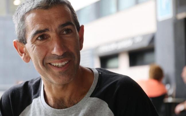 Jokin Lizeaga, sonriente durante la entrevista con este periódico.