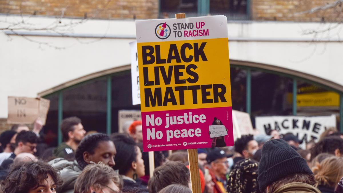 Un cartel de 'Black Lives Matter'.