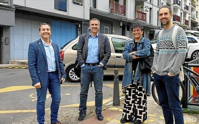 Aldazabal, De los Toyos, Borinaga y Larreategi, en Ezozibidea. | FOTO: N.G.