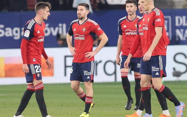 Los jugadores se lamentan tras la derrota