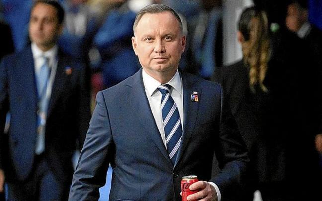 El presidente polaco, Andrzej Duda, durante la cumbre de la OTAN la pasada semana. | FOTO: E. P.