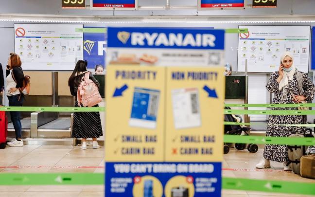 Terminal de Ryanair en el aeropuerto de Barajas.