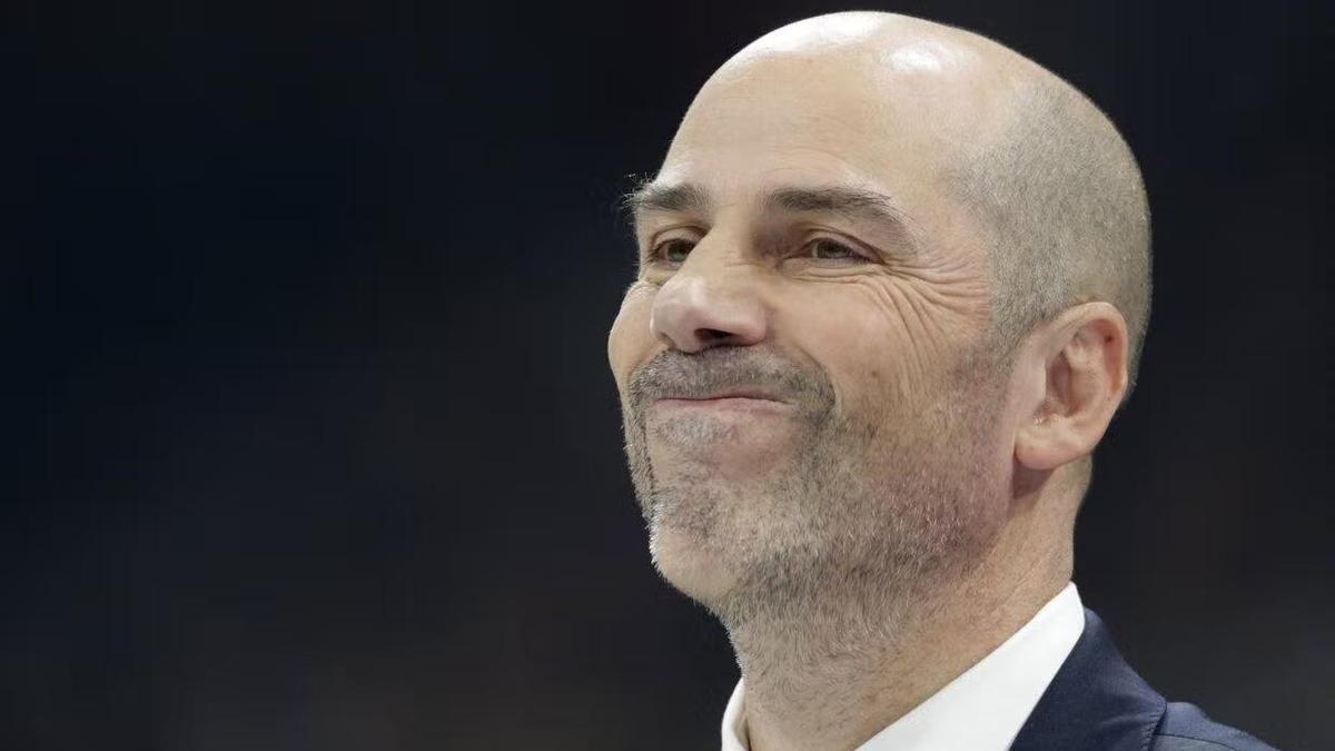 Pe&ntilde;arroya durante el duelo en casa del Partizan