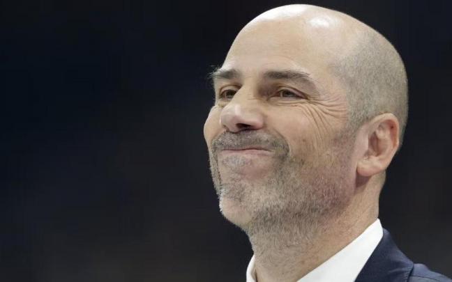 Pe&ntilde;arroya durante el duelo en casa del Partizan
