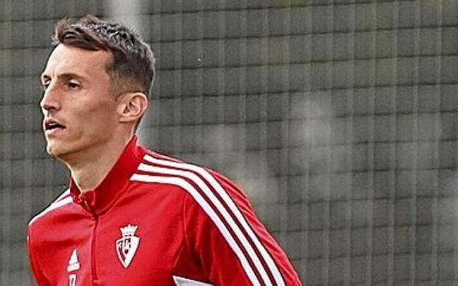 Ante Budimir, en la sesión matinal de ayer en Tajonar.