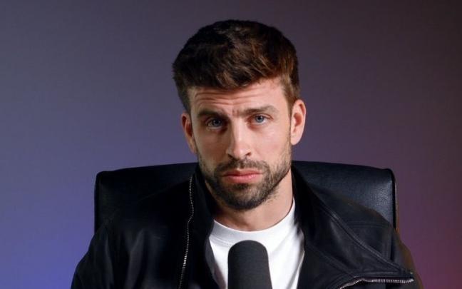 Captura de pantalla de una rueda de prensa de Gerard Piqué en su canal de Twitch. Captura de pantalla de una rueda de prensa de Gerard Piqué en su canal de Twitch.