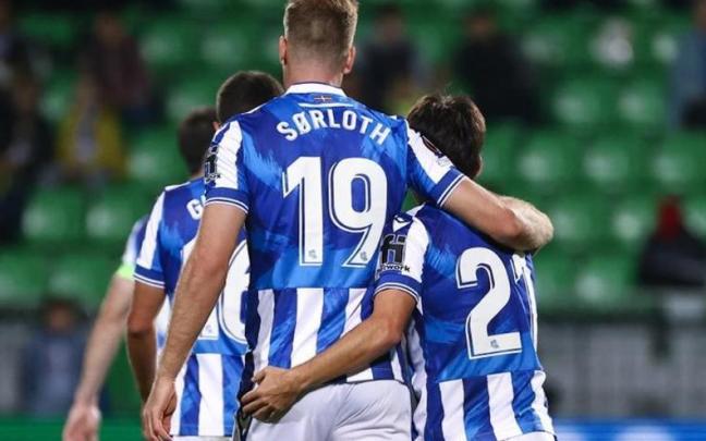 Alexander Sorloth, durante el partido de la Real ante el Sheriff Tiraspol en Moldavia. Alexander Sorloth, durante el partido de la Real ante el Sheriff Tiraspol en Moldavia.