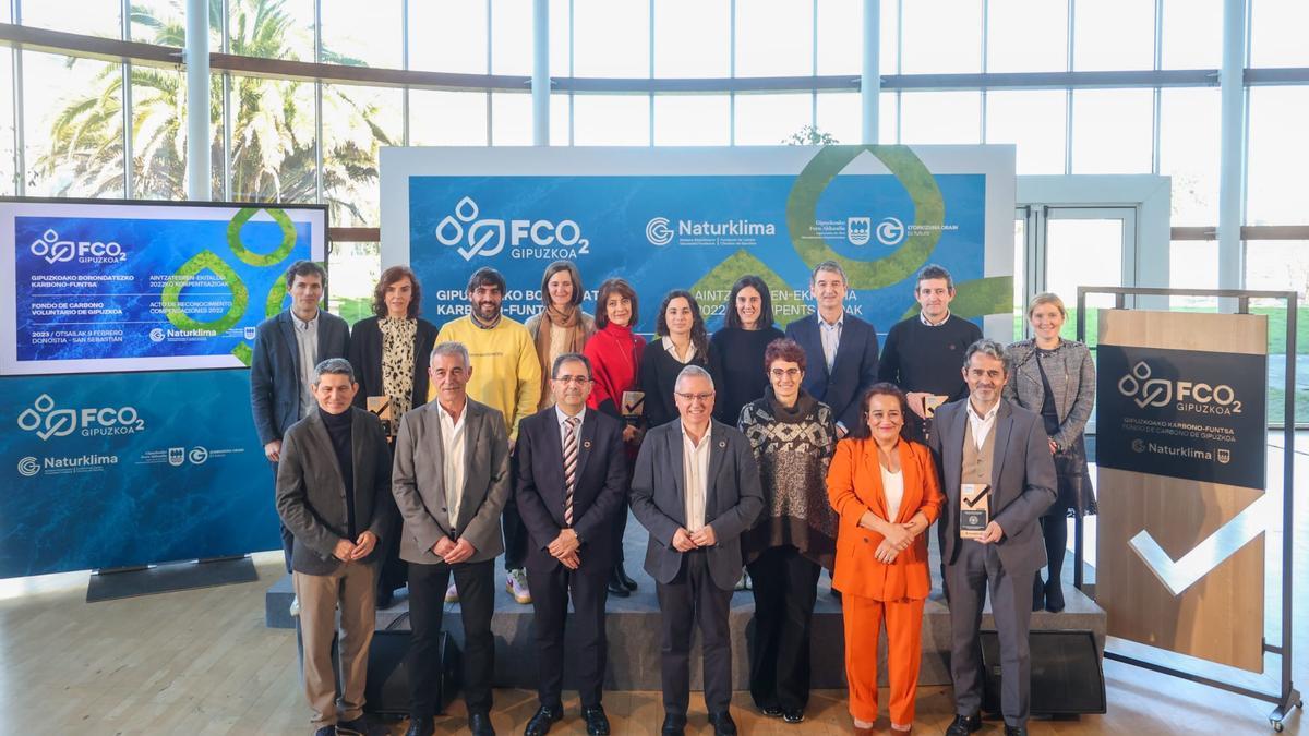 Diez empresas de Gipuzkoa reciben el reconocimiento del Fondo de Carbono Voluntario de Naturklima