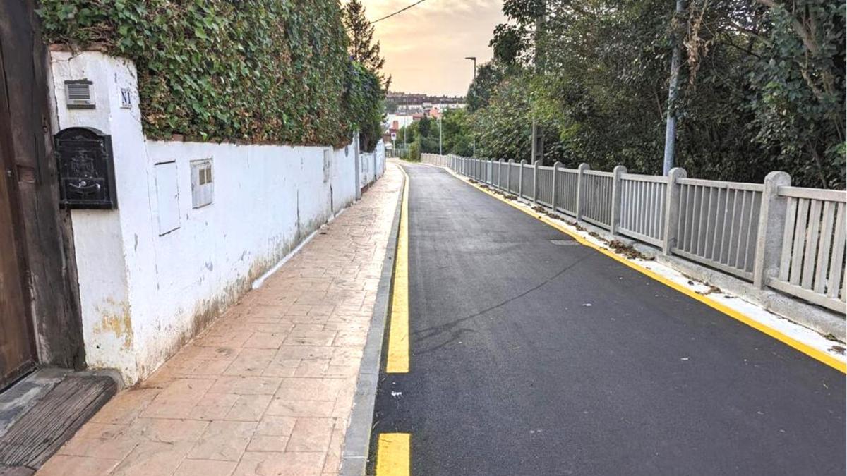 Calle Kapitaiñene, en la zona alta de Egia, recién renovada.