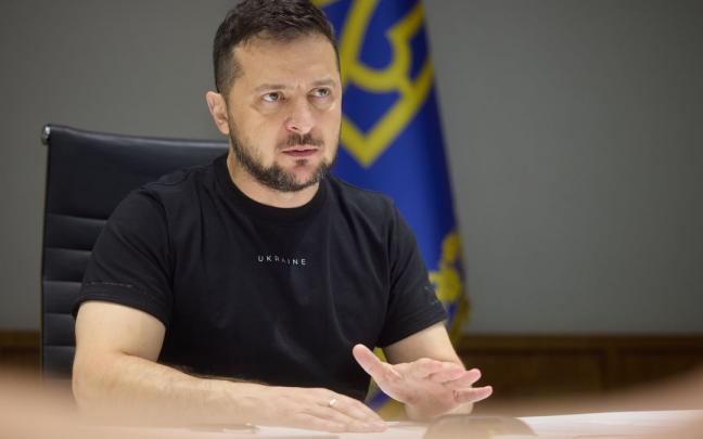 Volodimir Zelenski, presidente de Ucrania. Volodimir Zelenski, presidente de Ucrania.