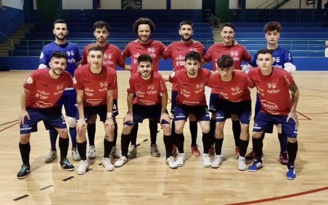 Plantilla de Osasuna Magna la pasada semana ante Gran Canaria FS