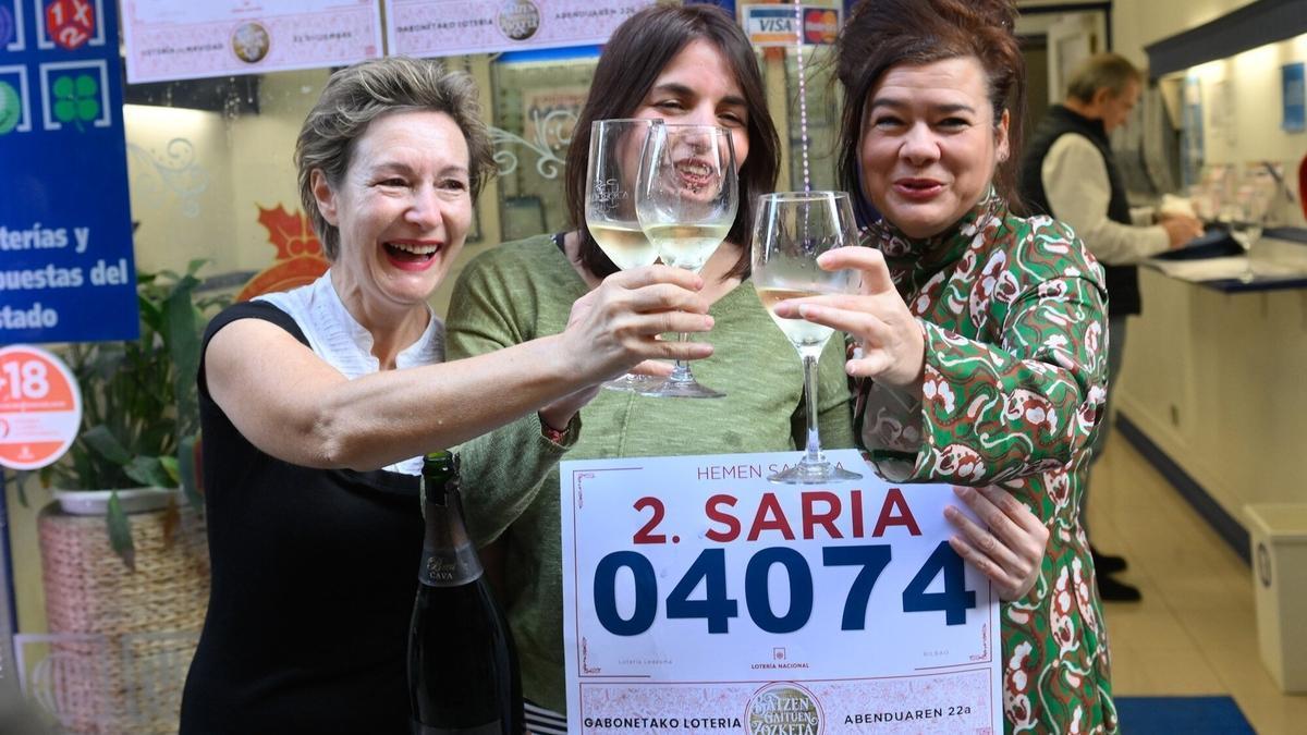 La administración de lotería número 41 de Bilbao, en la calle Ledesma, vende parte del segundo premio