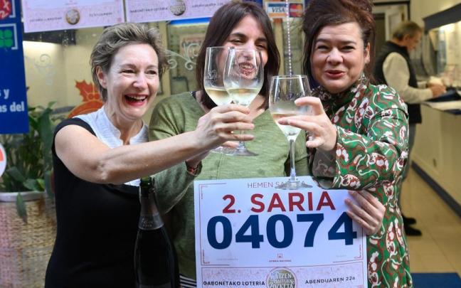 La administración de lotería número 41 de Bilbao, en la calle Ledesma, vende parte del segundo premio