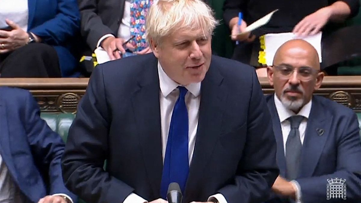 Boris Johnson, en el Parlamento británico