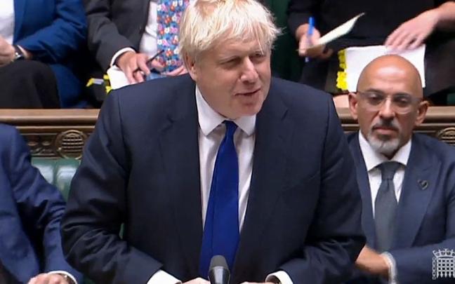 Boris Johnson, en el Parlamento británico