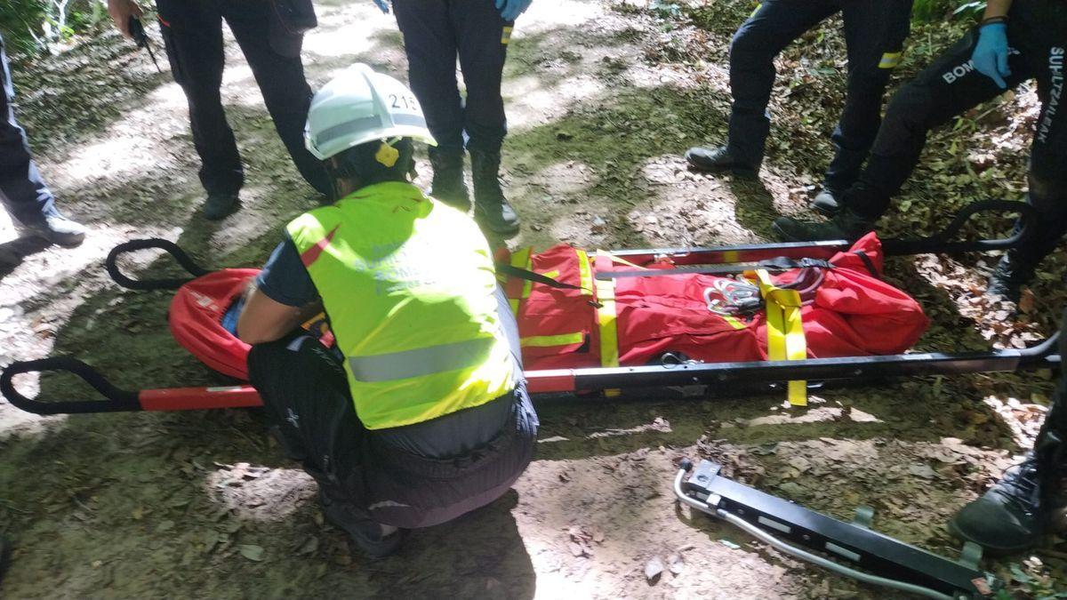 Rescatada en helicóptero tras caerse de la bicicleta en Okina