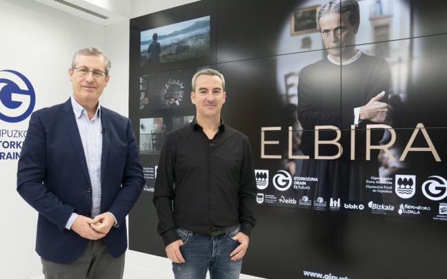 Markel Olano e Iban Gonzalez, en la presentaci&oacute;n del documental