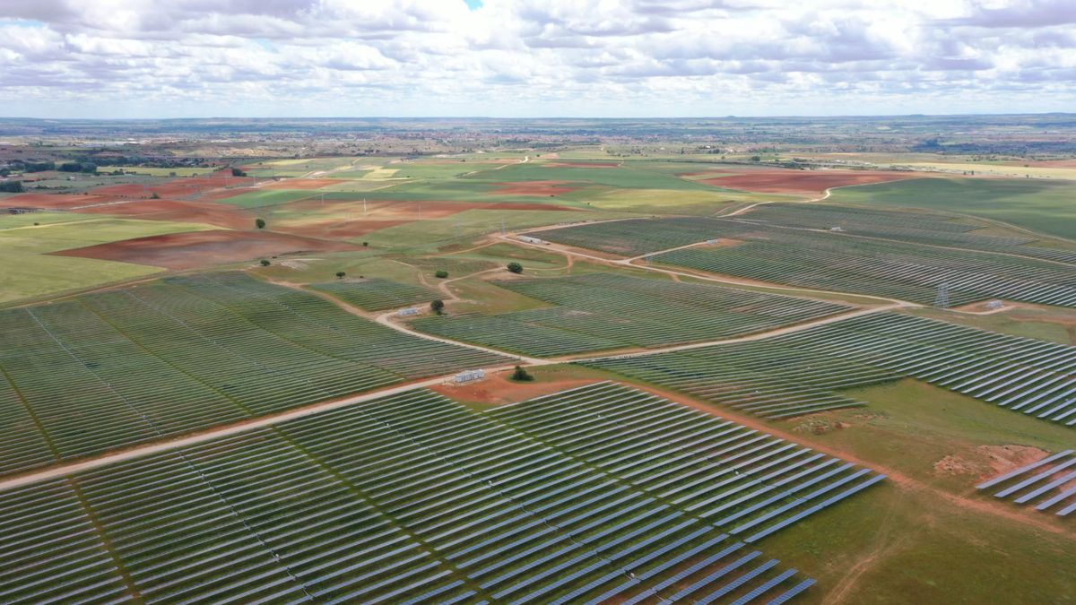 Imagen de una planta fotovoltaica.