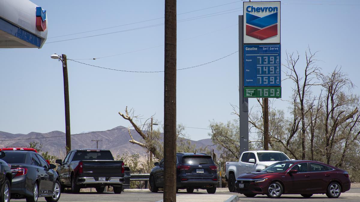 Una gasolinera de Chevron en California.