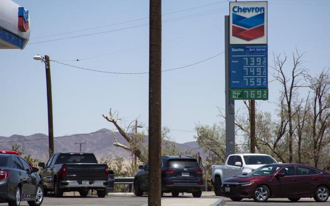 Una gasolinera de Chevron en California.