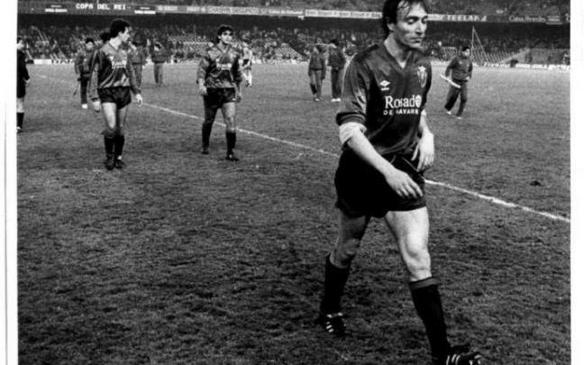 Castañeda, durante su etapa como jugador de Osasuna