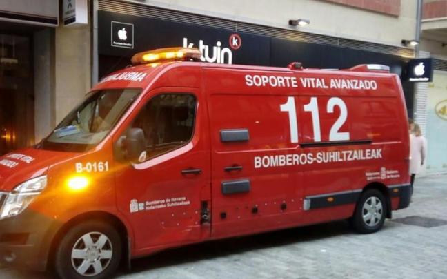 Vehículo de soporte vital avanzado de los Bomberos de Navarra. Vehículo de soporte vital avanzado de los Bomberos de Navarra.