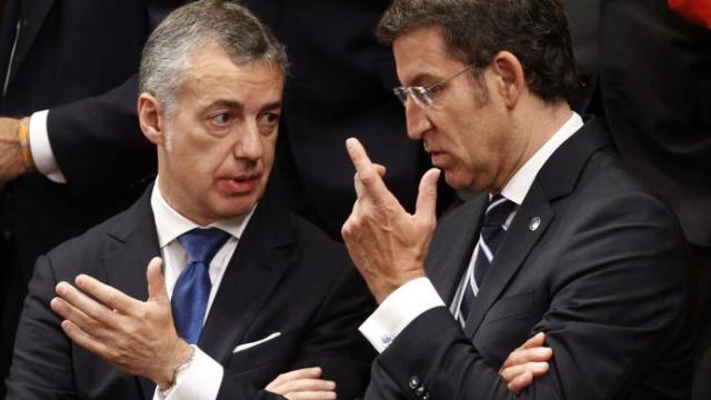 El lehendakari Urkullu y el presidente de la Xunta, Alberto Núñez Feijóo
