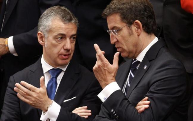 El lehendakari Urkullu y el presidente de la Xunta, Alberto Núñez Feijóo