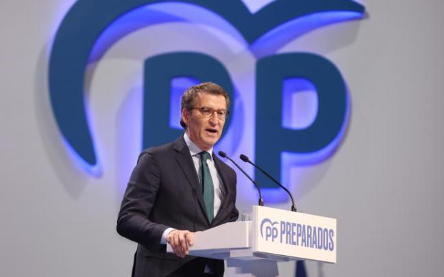 Feijóo, en el congreso del PP.