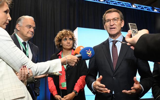 Feijóo en el Congreso del PP Europeo en Róterdam. Feijóo en el Congreso del PP Europeo en Róterdam.