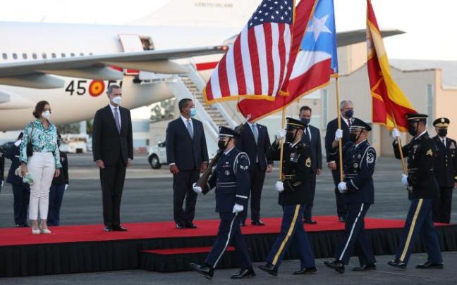 Recibimiento a Felipe VI en San Juan. Recibimiento a Felipe VI en San Juan.