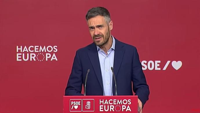 El portavoz de la Ejecutiva del PSOE, Felipe Sicilia.