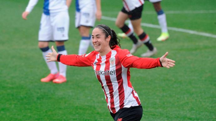 Yulema Corres celebra su gol al Alavés